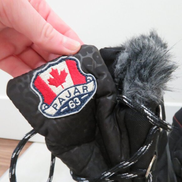 PAJAR Olga Winter Snow Duck Boots in Black Gorpcore Outdoor - Size US 6 - Picture 11 of 16